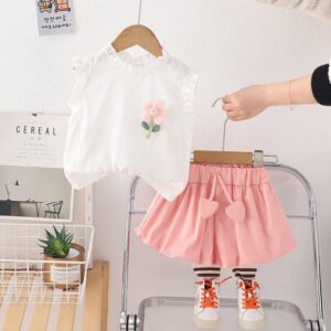 floral top & short (pink)