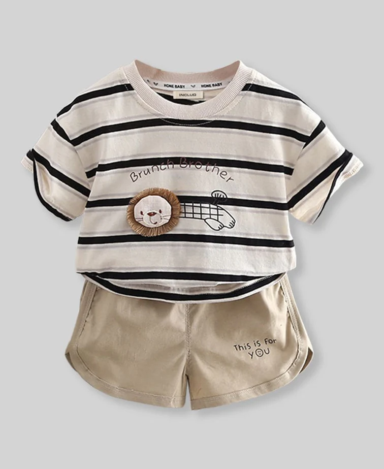 lion top & short (stripes) lion top & short (stripes)