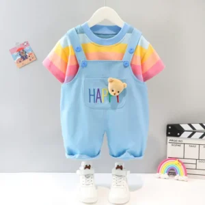 dungaree set (blue)