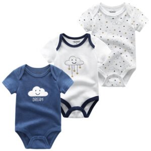 Boys set of 3 romper (cloud)