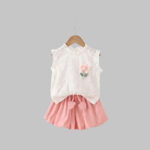 floral top & short (pink)