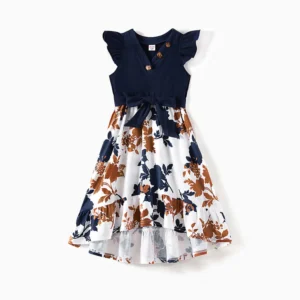 PatPat Dress patpat girls royal blue dress