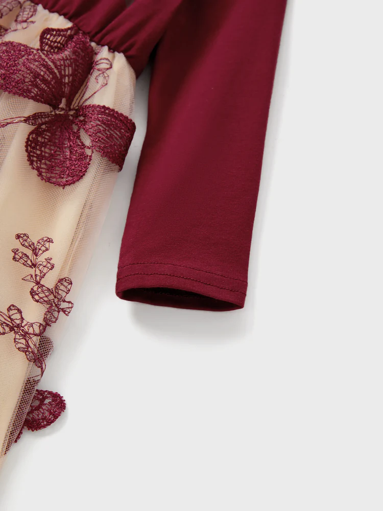 patpat baby dress burgundy tulle patpat baby dress burgundy tulle