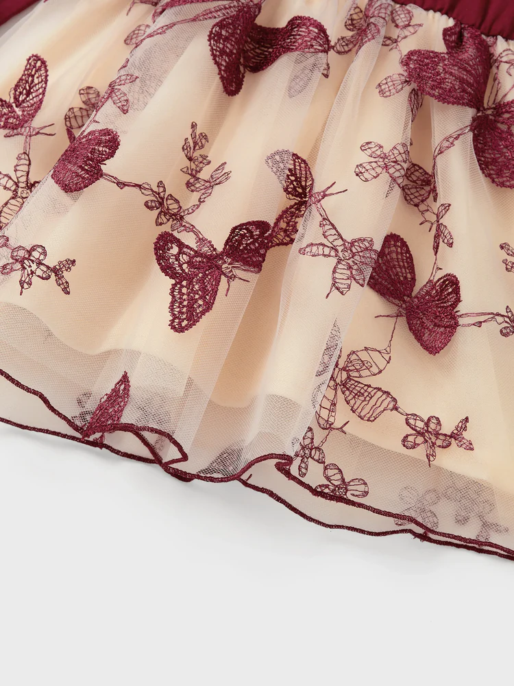 patpat baby dress burgundy tulle patpat baby dress burgundy tulle