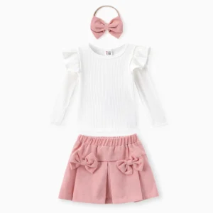 Home patpat baby dress pink ruffle set