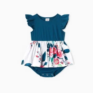 patpat baby romper azure