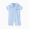 patpat baby romper blue polo
