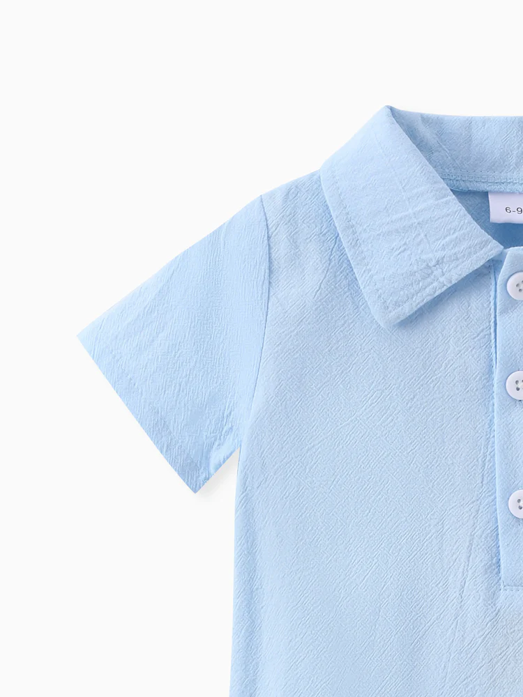 patpat baby romper blue polo patpat baby romper blue polo