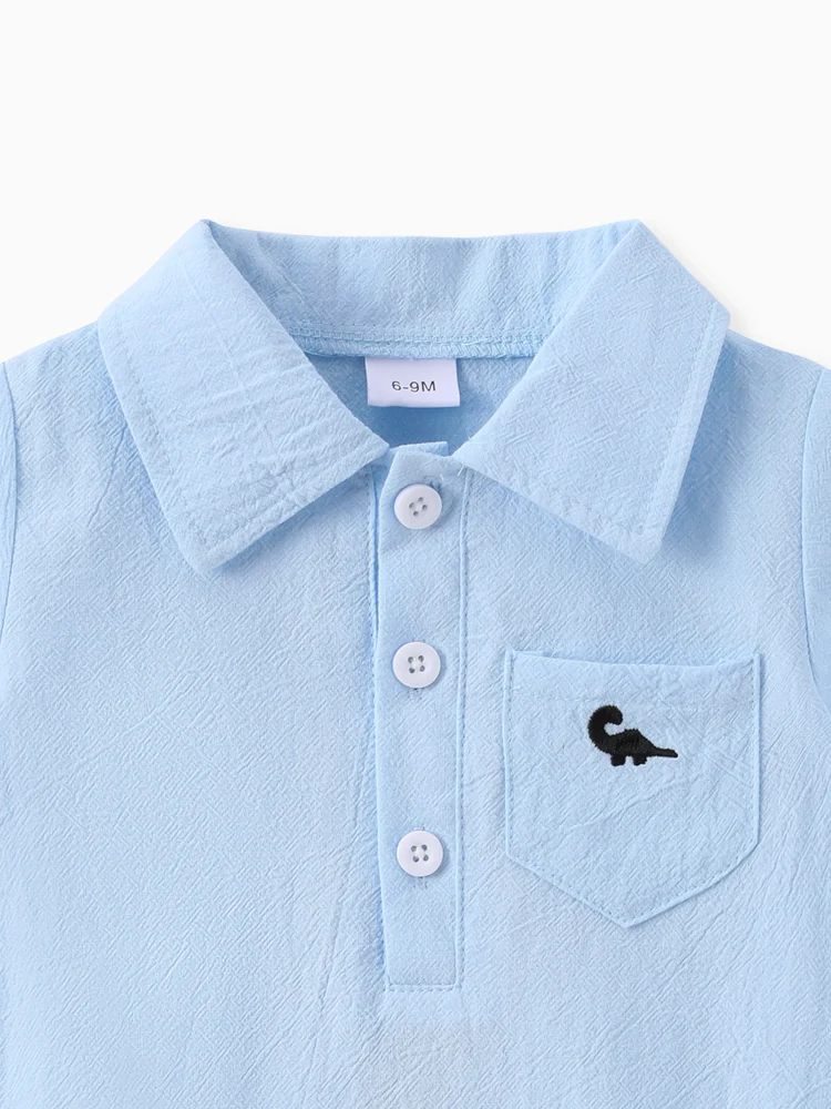 patpat baby romper blue polo patpat baby romper blue polo