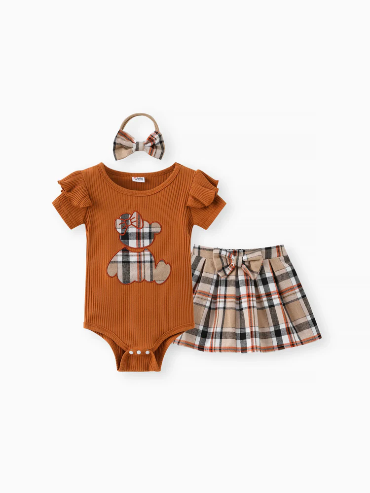 patpat baby romper brown bear set patpat baby romper brown bear set
