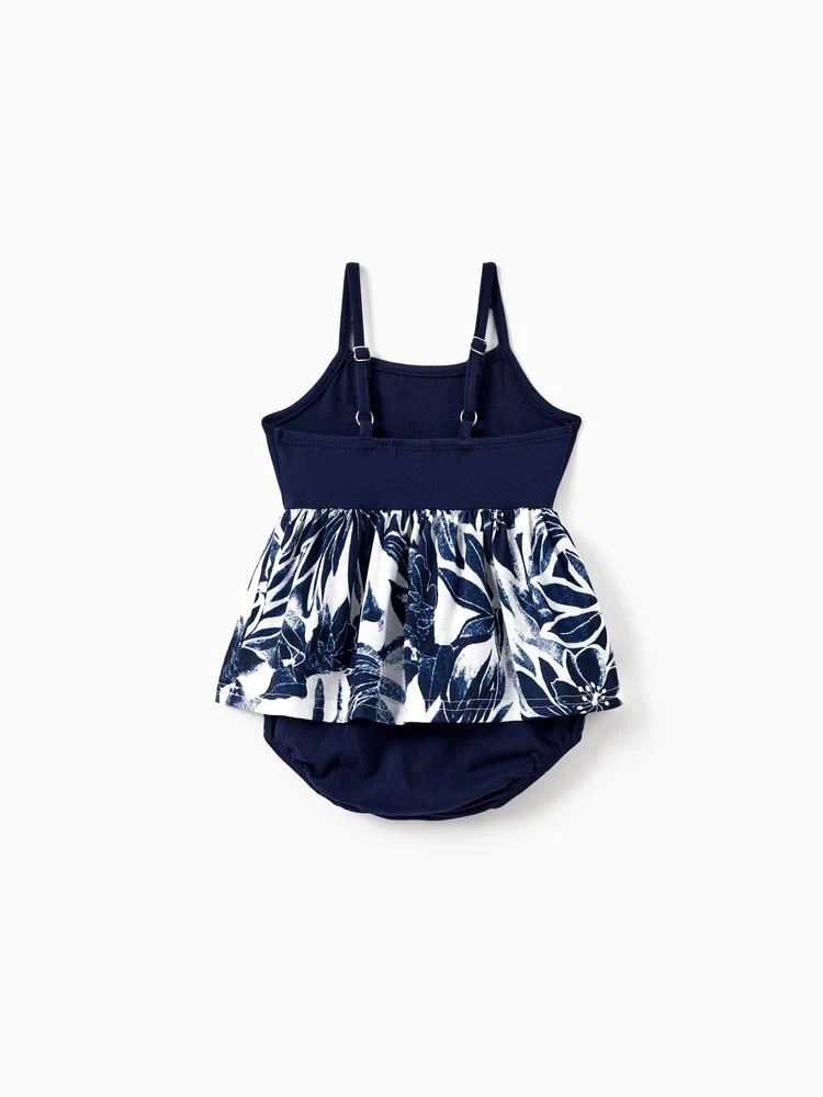 patpat baby romper deep blue flora patpat baby romper deep blue flora