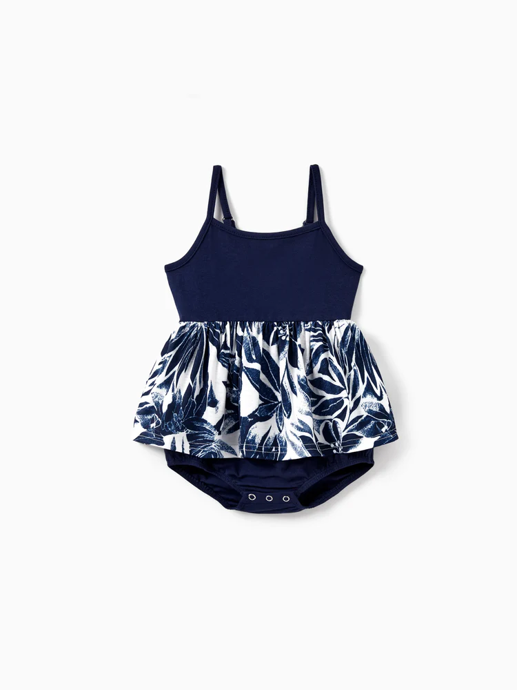 patpat baby romper deep blue flora patpat baby romper deep blue flora