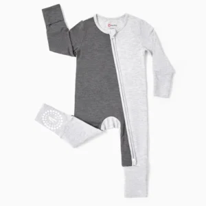 patpat baby romper double grey