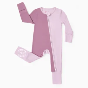 patpat baby romper double purple