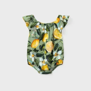 patpat baby romper green lemon