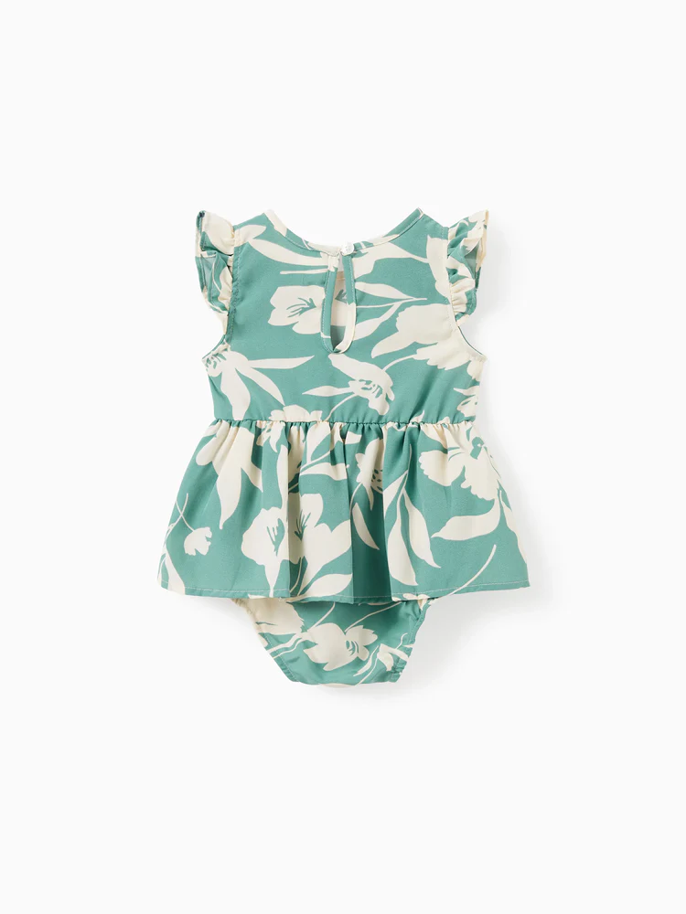 patpat baby romper leaf green patpat baby romper leaf green