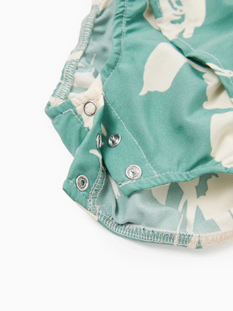 patpat baby romper leaf green patpat baby romper leaf green