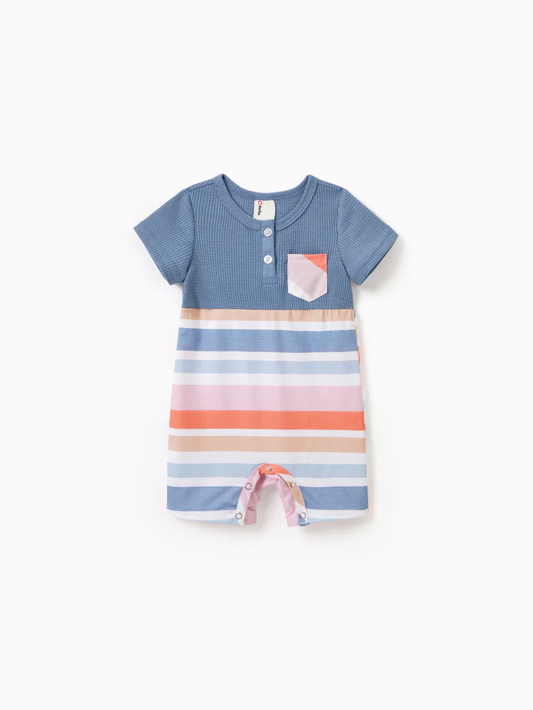 patpat baby romper multi stripes