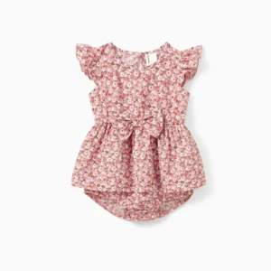patpat baby romper pink flora