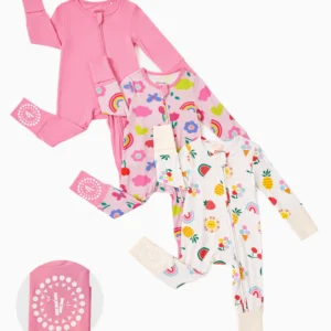 patpat baby romper pink melon set