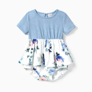 patpat baby romper light sky blue