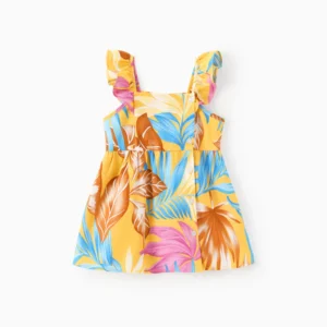 patpat baby romper yellow tropic