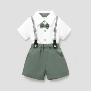 Home patpat baby shorts set white