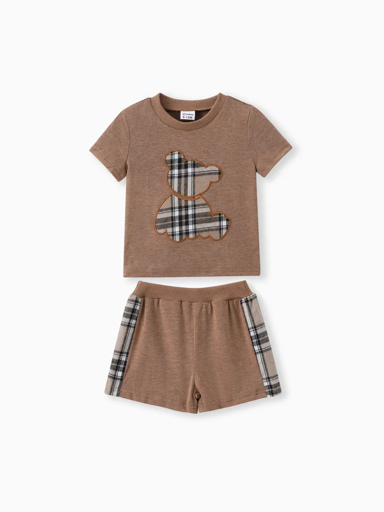 patpat baby short brown bear set patpat baby short brown bear set