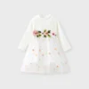patpat baby white ribbed dress
