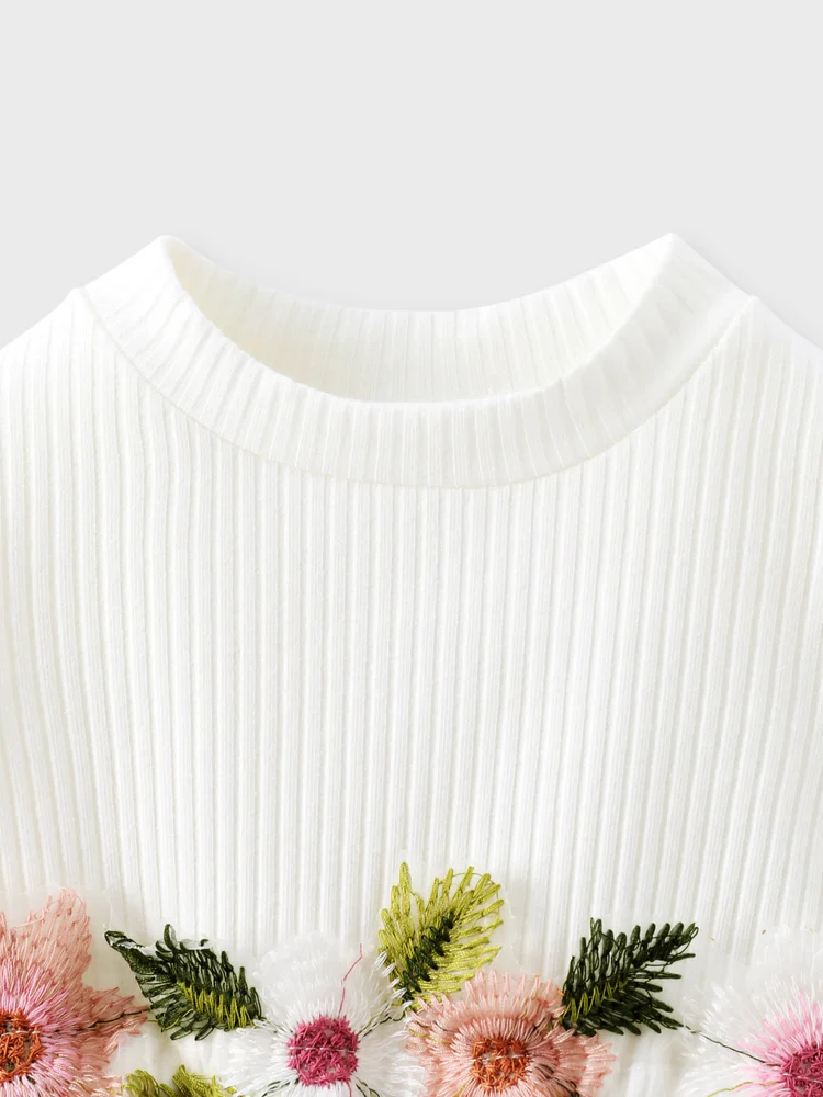 patpat baby white ribbed dress patpat baby white ribbed dress