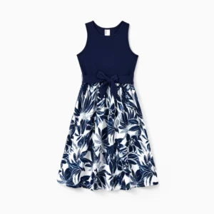PatPat Dress patpat girl dress deep blue flora
