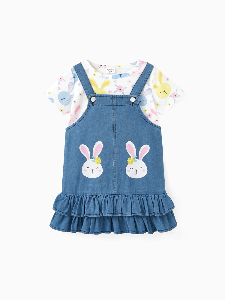 patpat toddler dungaree denimblue