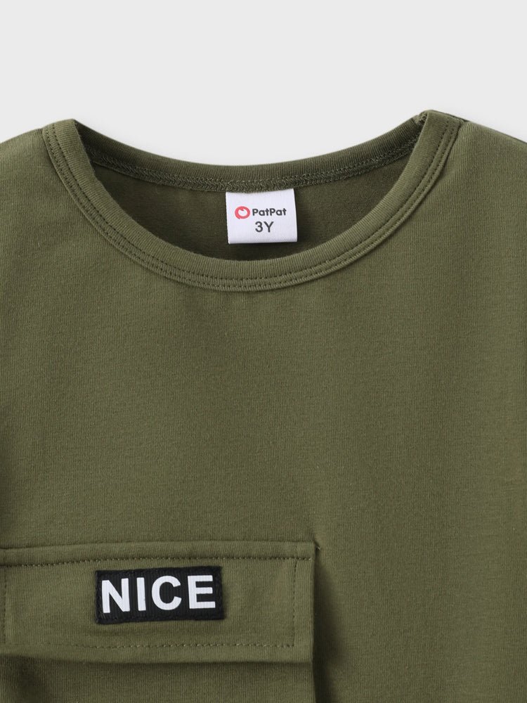 patpat toddler short cargo army green set patpat toddler short cargo army green set