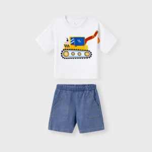 patpat toddler short white crane set