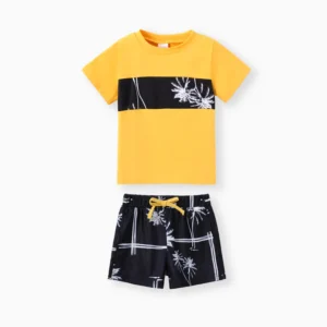 patpat toddler short yellow tree set