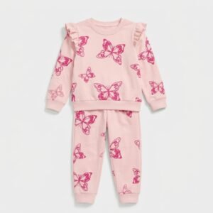 butterfly pink coord set